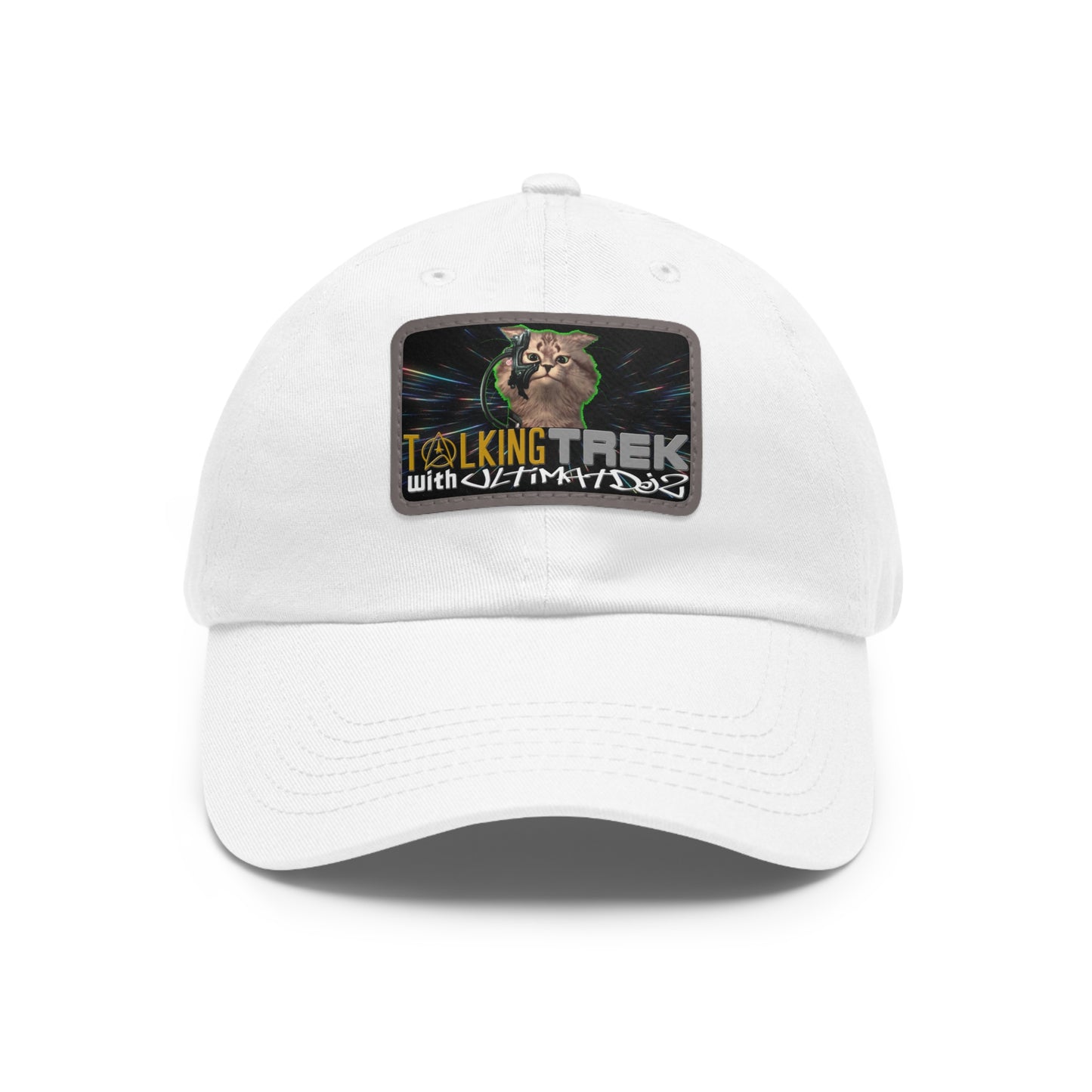 Talking Trek with UltimatDJz Official 2023 Crew Hat with Leather Patch (Rectangle)