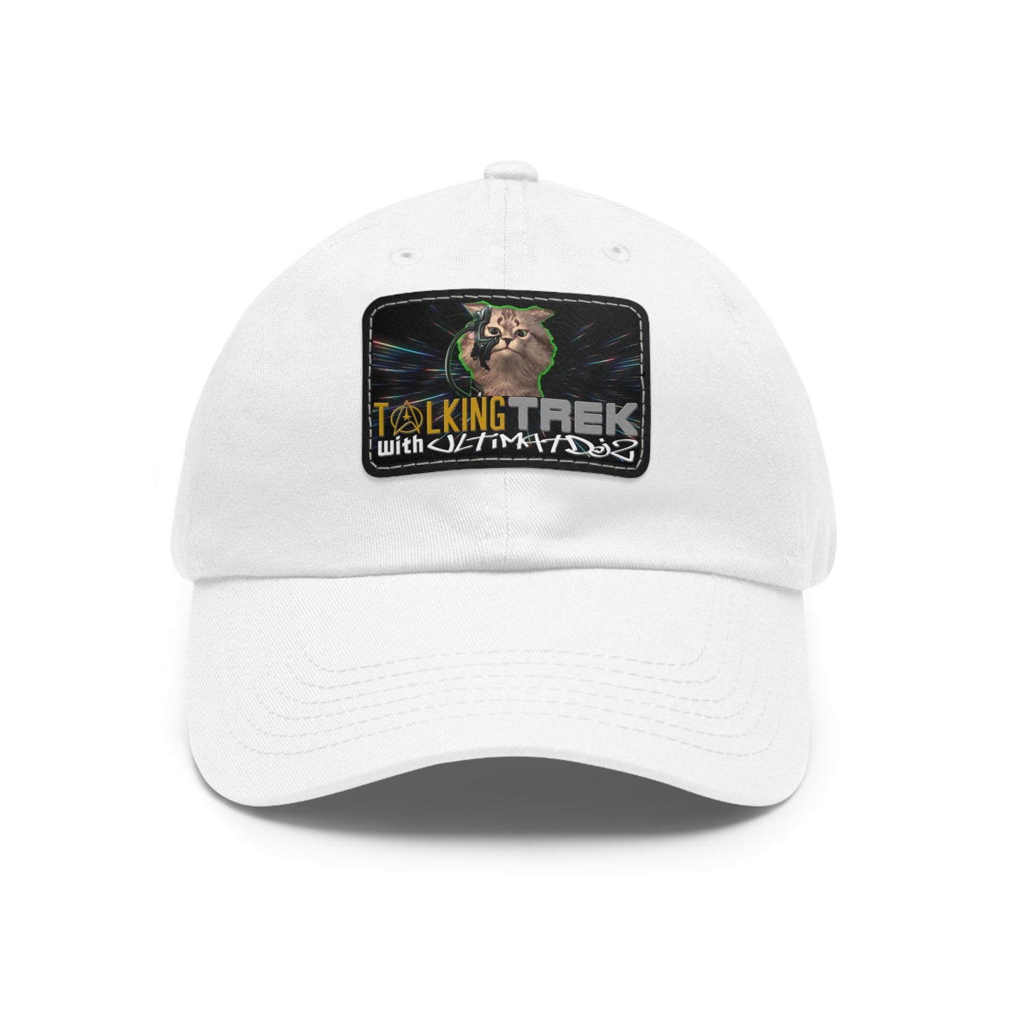 Talking Trek with UltimatDJz Official 2023 Crew Hat with Leather Patch (Rectangle)