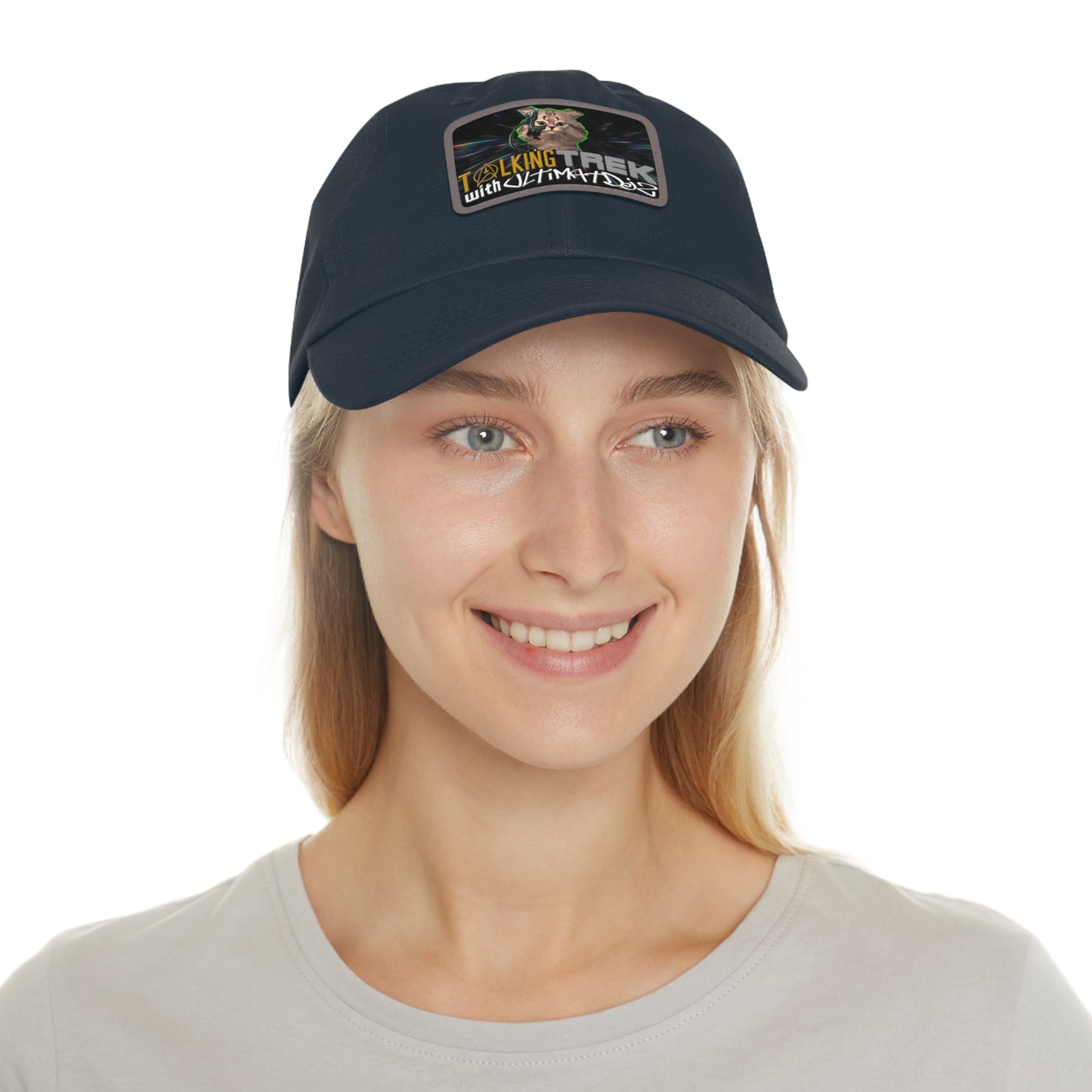 Talking Trek with UltimatDJz Official 2023 Crew Hat with Leather Patch (Rectangle)