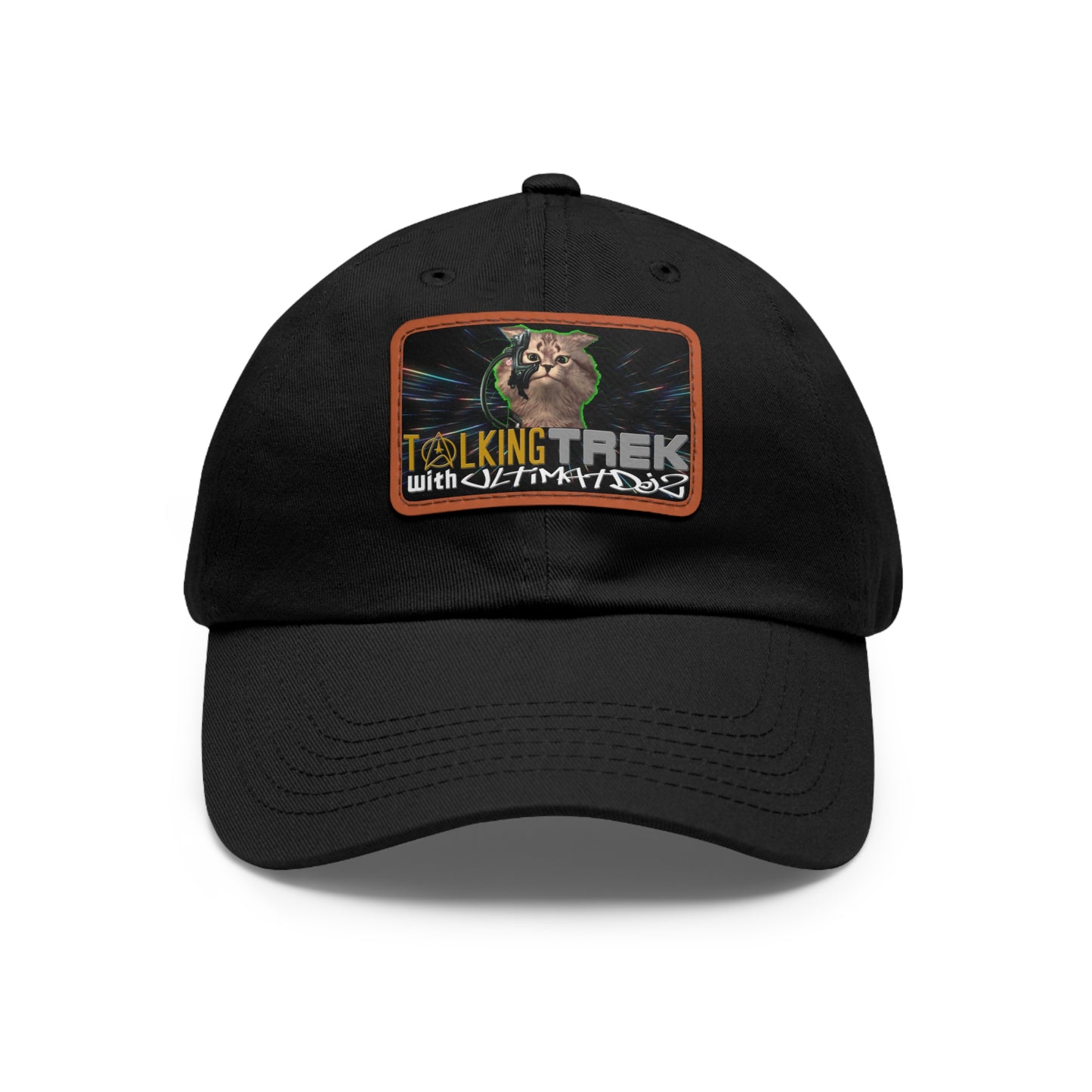Talking Trek with UltimatDJz Official 2023 Crew Hat with Leather Patch (Rectangle)