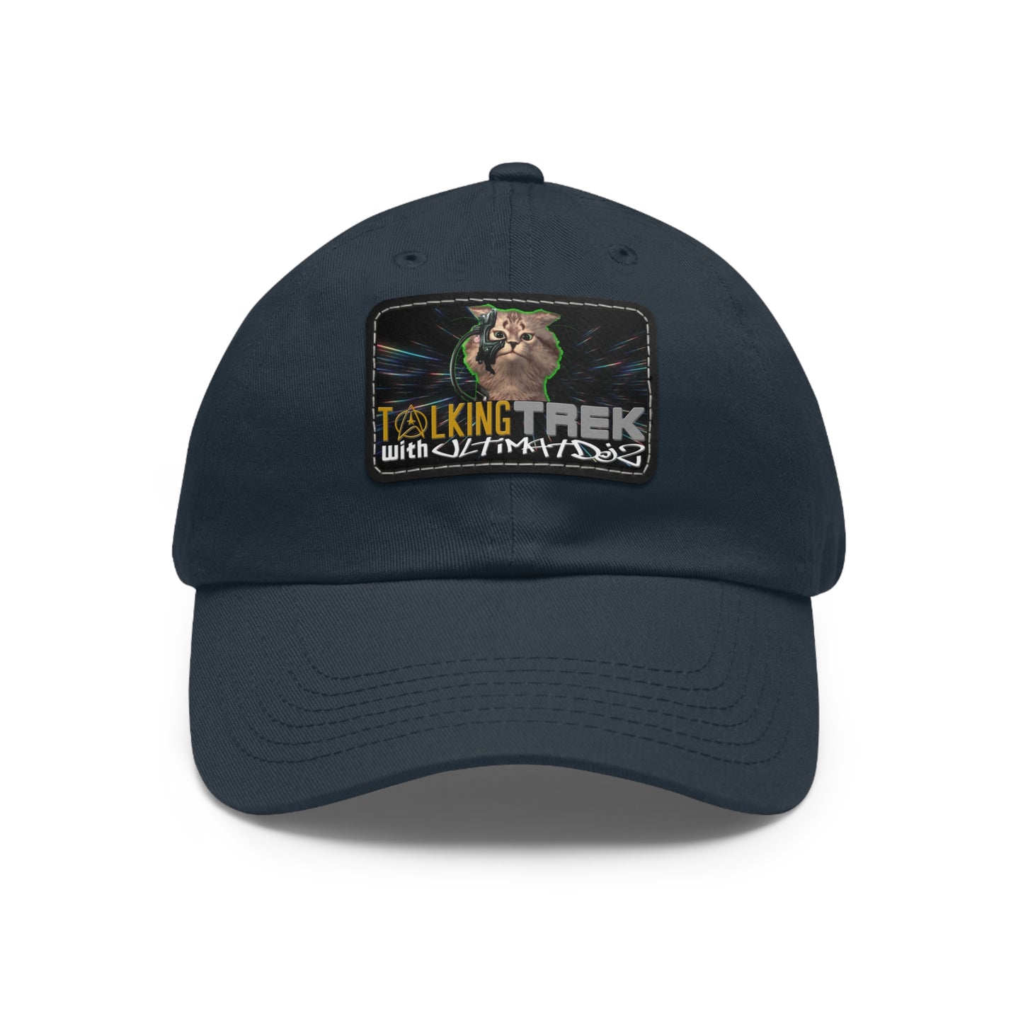 Talking Trek with UltimatDJz Official 2023 Crew Hat with Leather Patch (Rectangle)