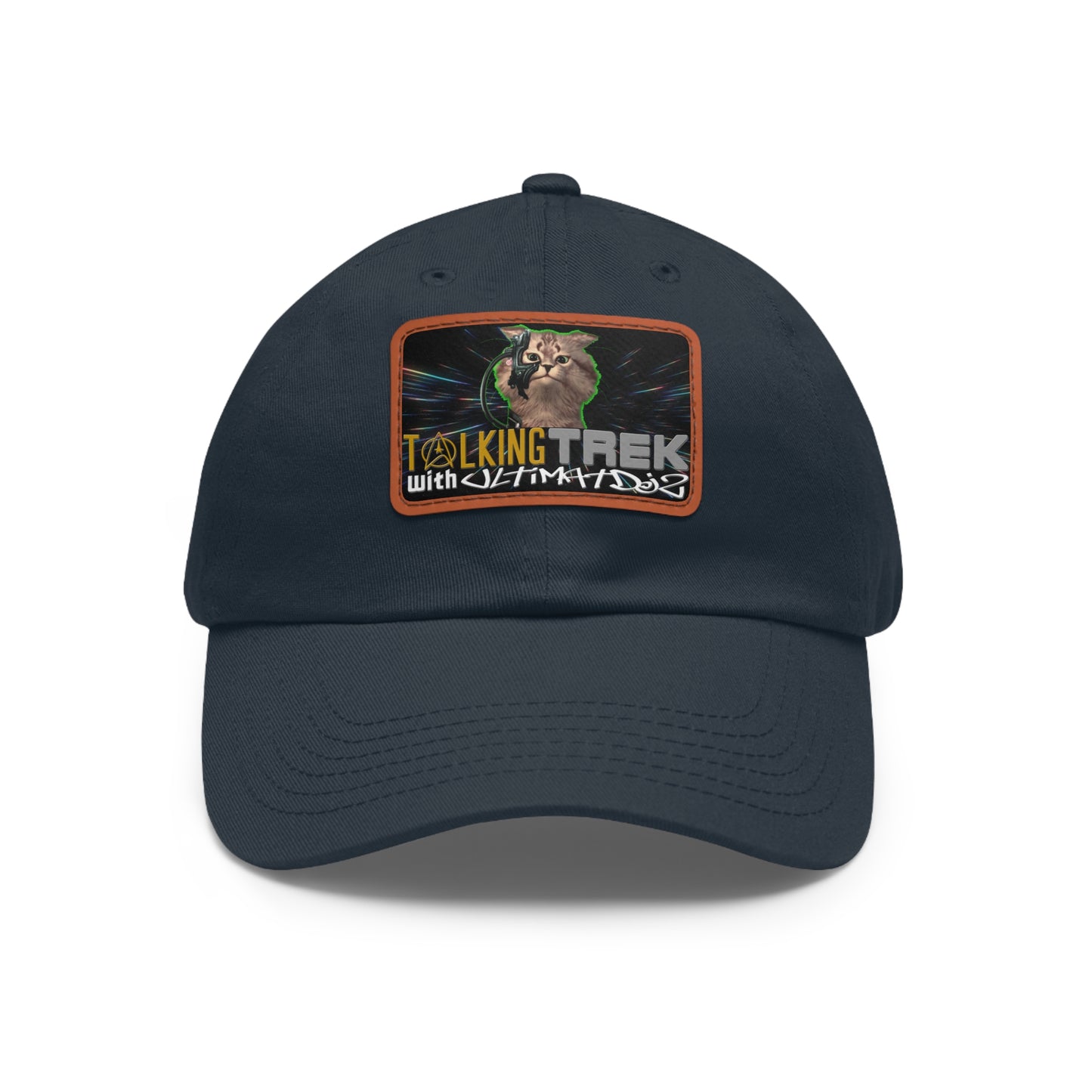 Talking Trek with UltimatDJz Official 2023 Crew Hat with Leather Patch (Rectangle)