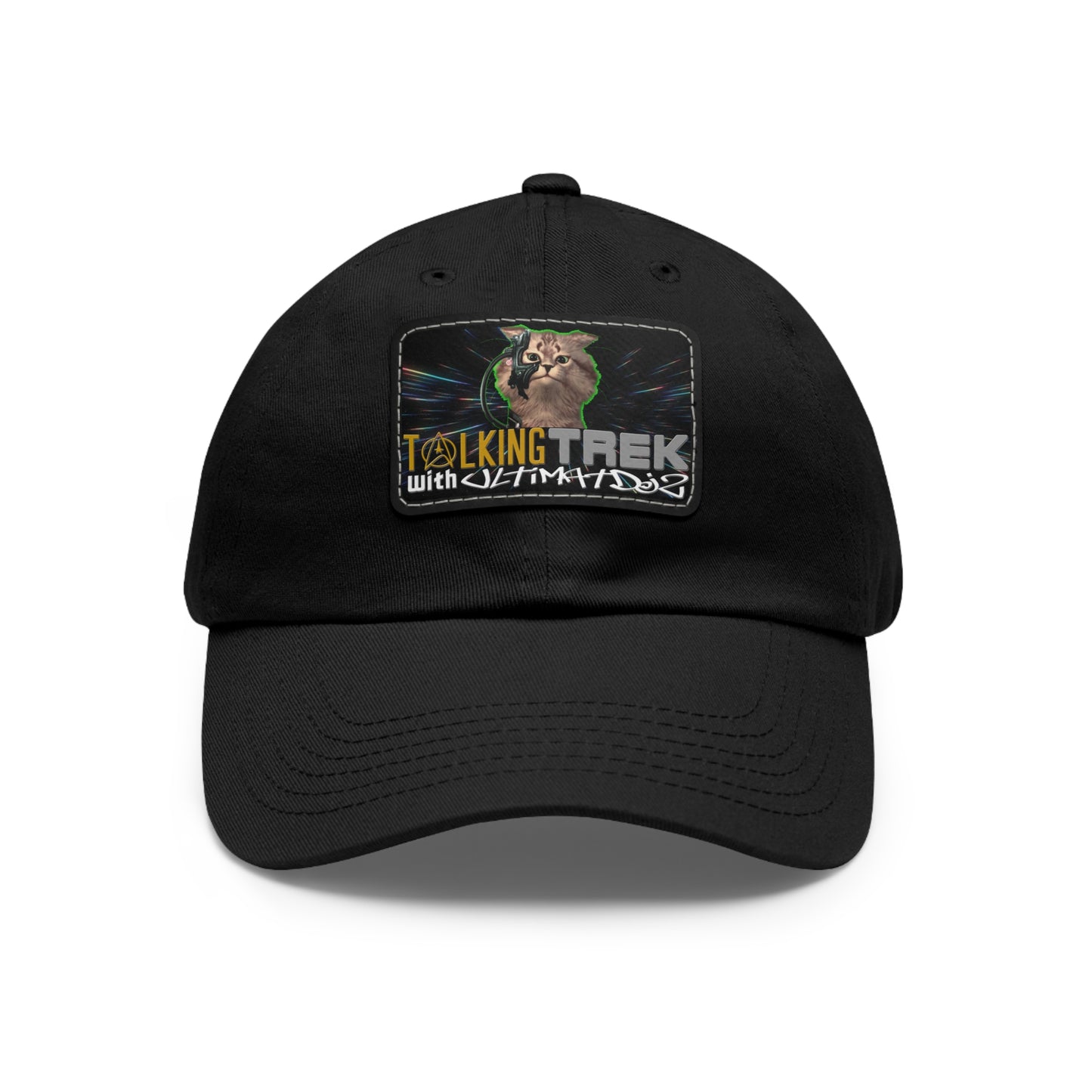 Talking Trek with UltimatDJz Official 2023 Crew Hat with Leather Patch (Rectangle)