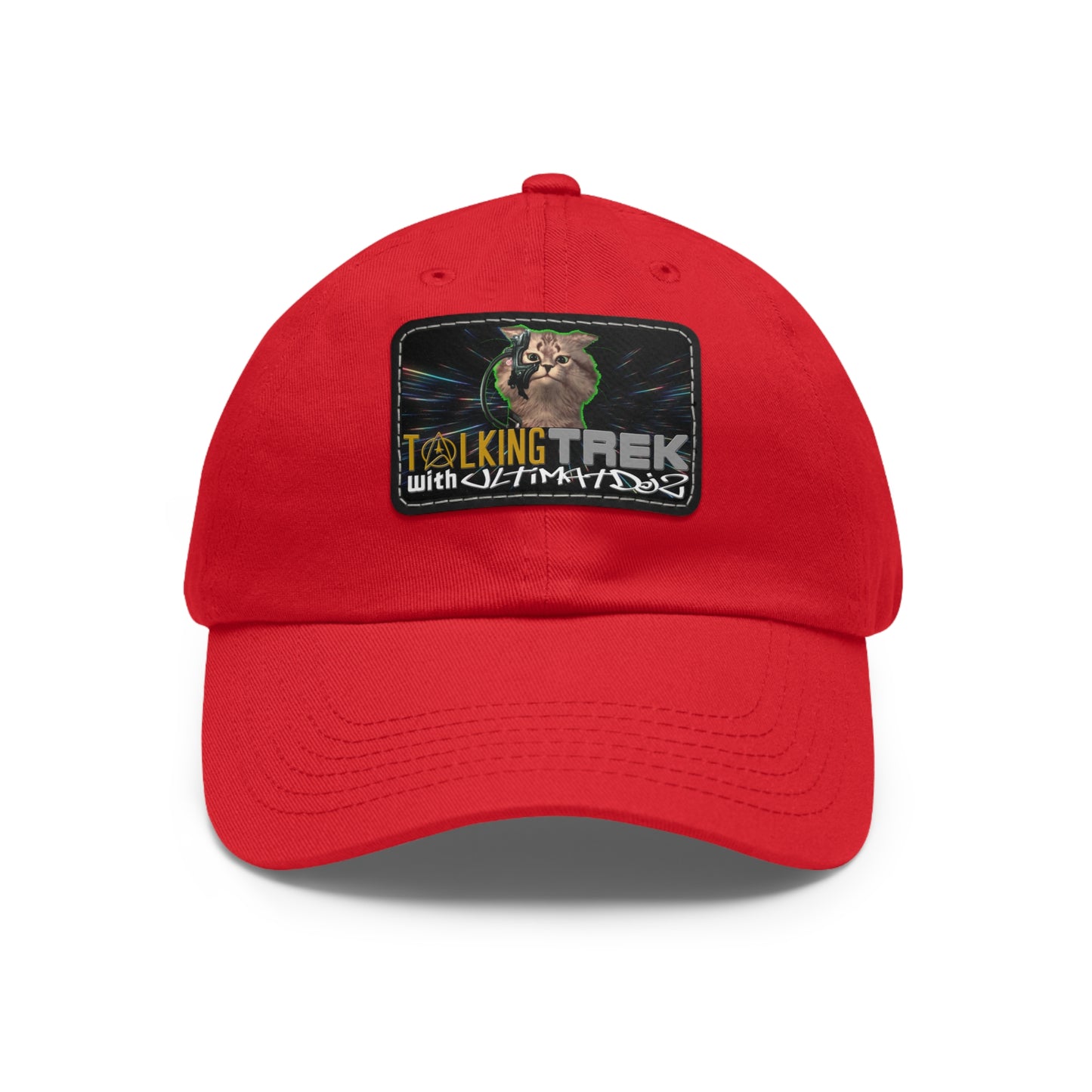 Talking Trek with UltimatDJz Official 2023 Crew Hat with Leather Patch (Rectangle)