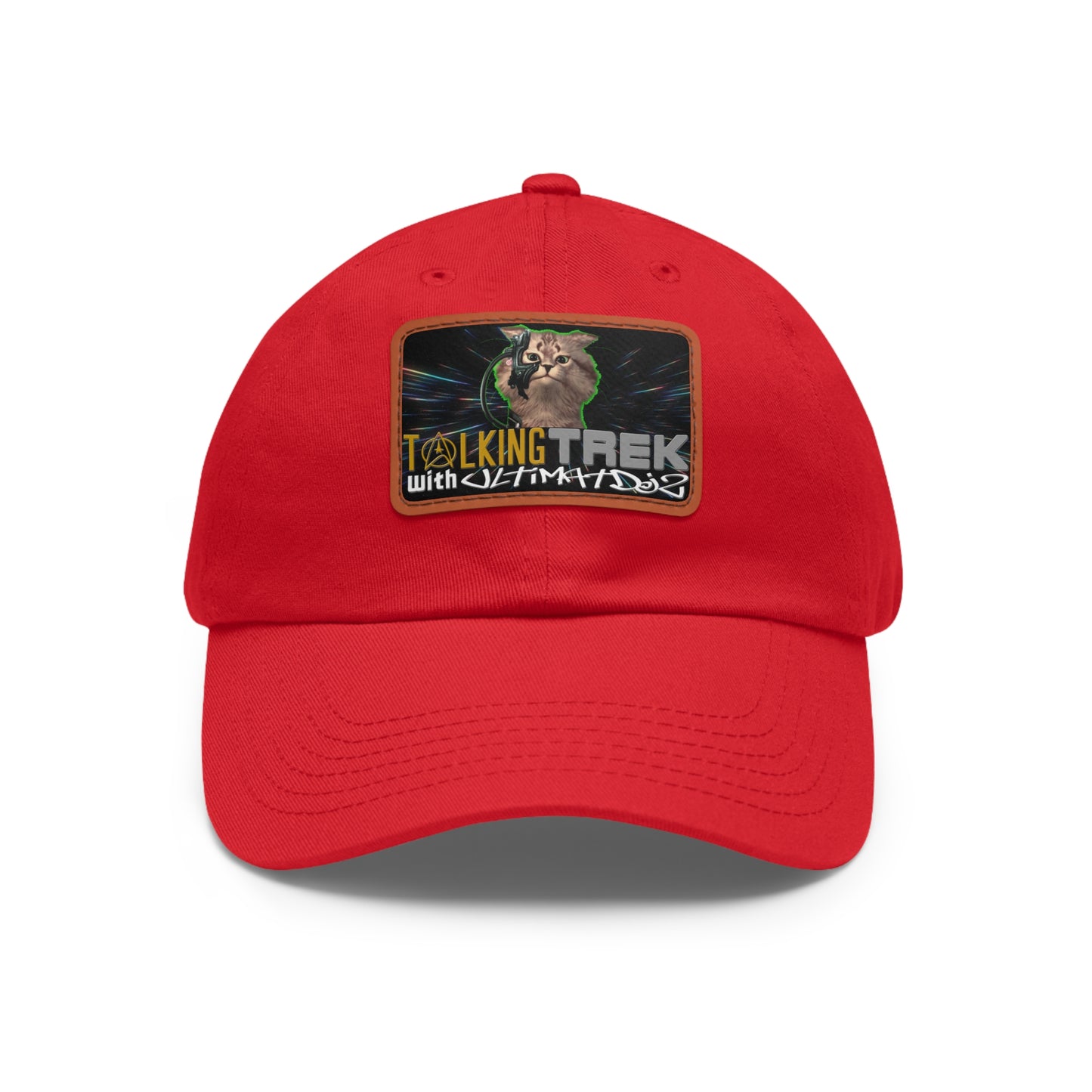 Talking Trek with UltimatDJz Official 2023 Crew Hat with Leather Patch (Rectangle)