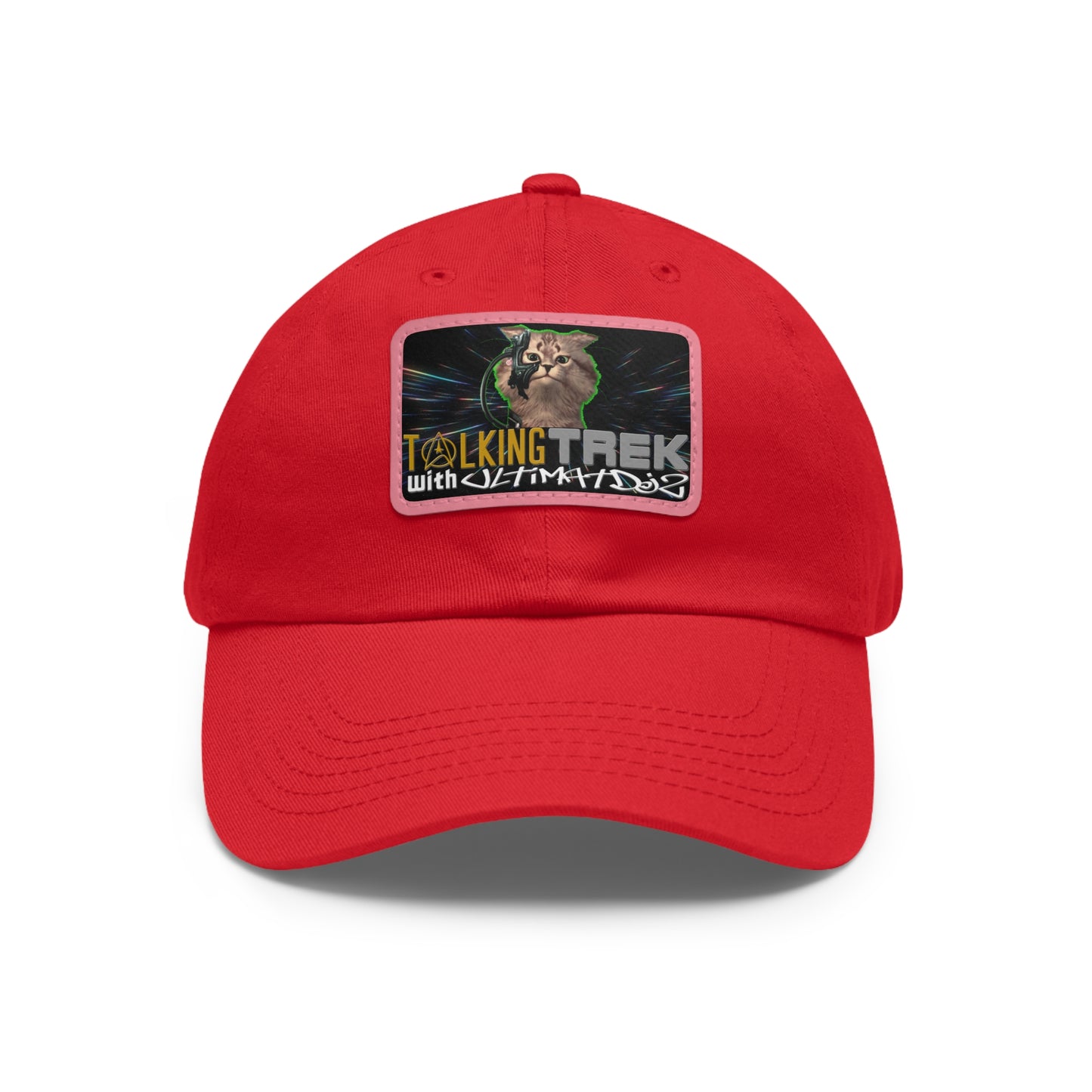 Talking Trek with UltimatDJz Official 2023 Crew Hat with Leather Patch (Rectangle)